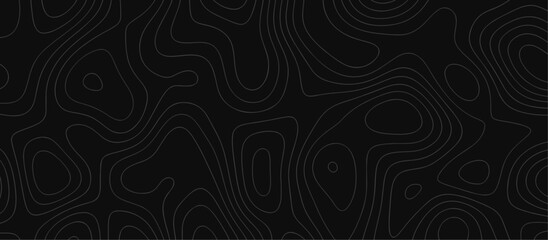 Abstract outline topographic contour map background. Dark texture background for your perfect interior. Old paper texture design .geographical map Imitation.	