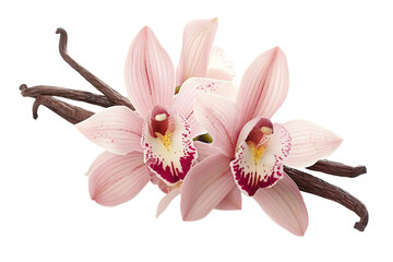 A Fragrant Pairing on Transparent Background.