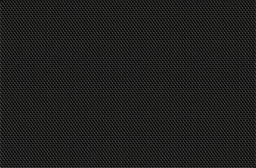 Abstract pattern. Background. Small gradient honeycombs on a black background. Seamless pattern. White black.r illustration Flyer background design, advertising background, fabric, clothing, tex