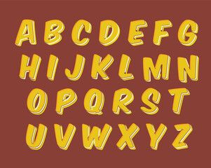 Cartoon alphabet letters 