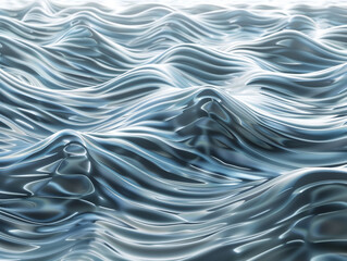 abstract background of blue wavy silk or satin with some smooth folds in it