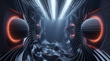 Speaker at the Heart of Sound Waves A Captivating