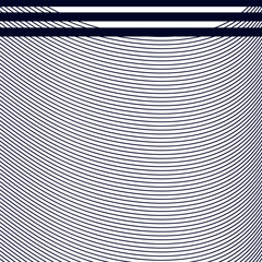 The line art consists of a striped area with arching lines and several stripes on top.
