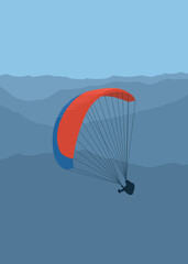 Obraz premium paragliding in the sky
