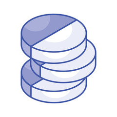 Check this carefully crafted medicine isometric icon, drugs, tablets, pills vector