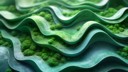 An engaging abstract 3D background showcases vibrant hues, intricate patterns, and modern aesthetics. Ideal for adding a dynamic touch to digital designs, presentations, or any creative project.