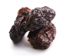 Raisins on a white background - stock photo
