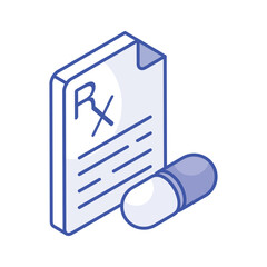 Download this amazing icon of prescription in modern style