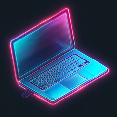 laptop isometric,intricate detailed,vector graphi