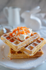 
Save
Download Preview
easter breakfast with waffle and powdered sugar  - 747803417