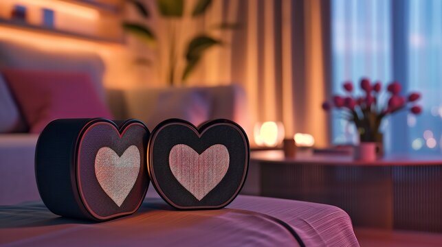 Valentine Bluetooth Speakers for Couples 4K