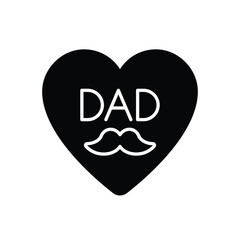 Heart icon vector stock illustration