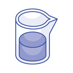 Liquid inside jug showing concept of lab experiment, medical research