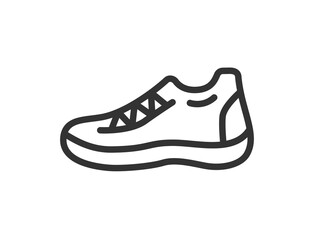 陸上のアイコン（線画）のイラスト