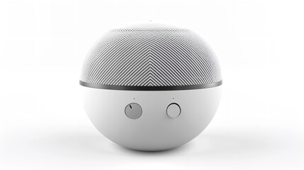 White Wireless Portable Bluetooth Speaker Isolated