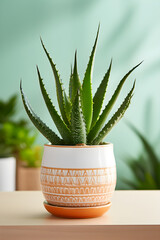 Bountiful Blooming Aloe Vera Plant Under Natural Sunlight Displaying All Its Natural Majestic Charm