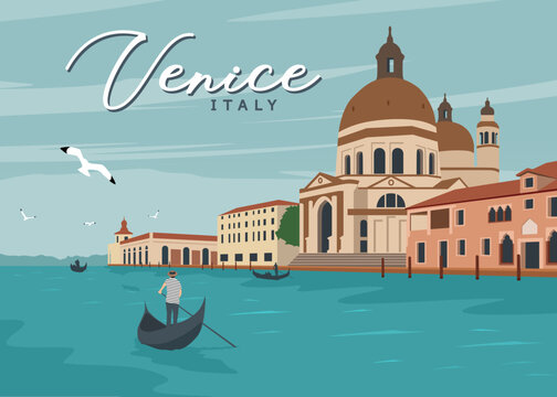 venice river italy landscape