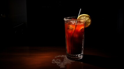 Classic bloody mary cocktail. Alcohol drink.
