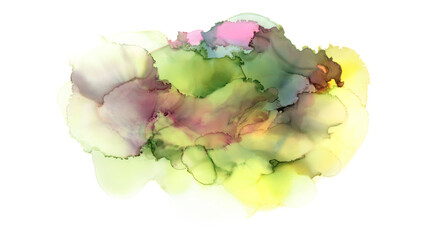  colorful stain watercolor transparent background