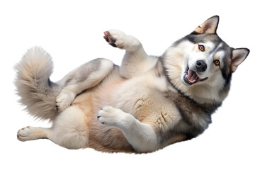 Alaskan Malamute dog on a transparent background