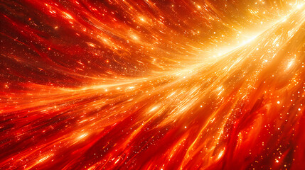 Obraz premium Explosive Light and Cosmic Energy, Vibrant Space and Celestial Phenomenon, Bright Star Burst and Galaxy, Colorful and Dynamic Universe Background
