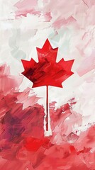 Happy Canada day greeting card