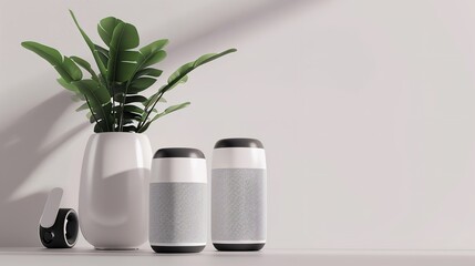 Wireless Bluetooth Speakers on a White Background