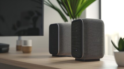 Wireless Bluetooth Speakers on a White Background