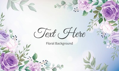 Elegant Floral Frame Background With Beautiful Floral