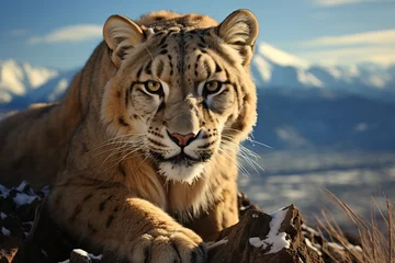 Tuinposter Mountain Lion atau Cougar © wendi
