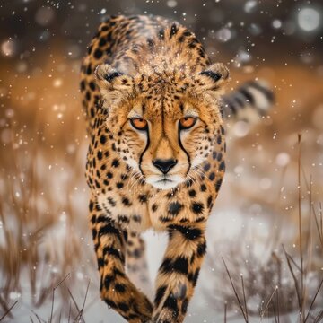 Wild Cat Portraits, Cheetah and Leopard
