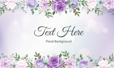 Elegant Floral Frame Background With Beautiful Floral 2