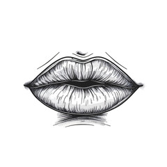 Cleft lip line art icon.