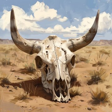 Cow Skull,Often found in desert scenes. 