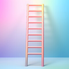 Ladder pastel background
