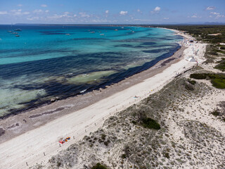 Es Trenc beach, Campos municipality, Mallorca, Balearic Islands, Spain