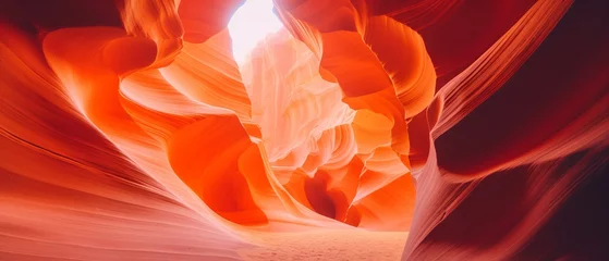 Foto op Canvas Stunning Antelope Canyon in Arizona - Mesmerizing Travel Background, Captured by Canon RF 50mm f/1.2L USM © Nazia