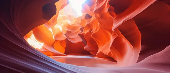 Foto op Canvas Stunning Antelope Canyon in Arizona - Mesmerizing Travel Background, Captured by Canon RF 50mm f/1.2L USM © Nazia