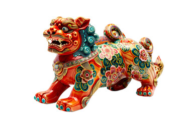 Chinese Zodiac Figurine On Transparent Background.