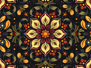 Fototapeta na wymiar Art pattern seamless design for background, wallpaper, flower, fabric, carpet, mandalas, clothing, wrapping, sarong, tablecloth, shape, geometric pattern, ethnic pattern, traditional. illustration