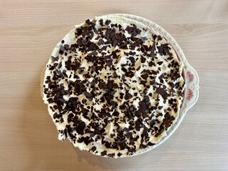 poppy seed cake on table