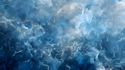 Obraz premium Blue and White Background With Abundant Water