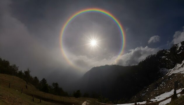 Unveiling the Mysteries of Sun Halos: Nature's Circular Rainbow Phenomenon"