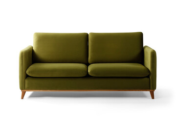 Modern sofa isolated on white background