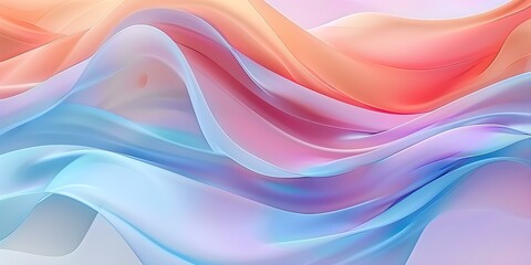 Fototapeta premium Colorful Wave Abstraction Art