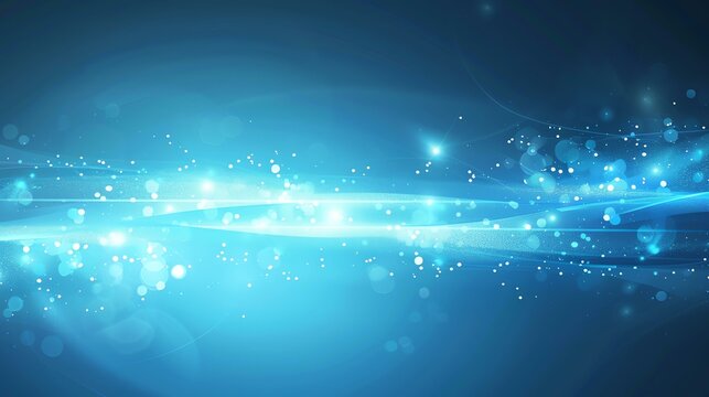 Blue abstract background with glowing light. Futuristic and technology concept.