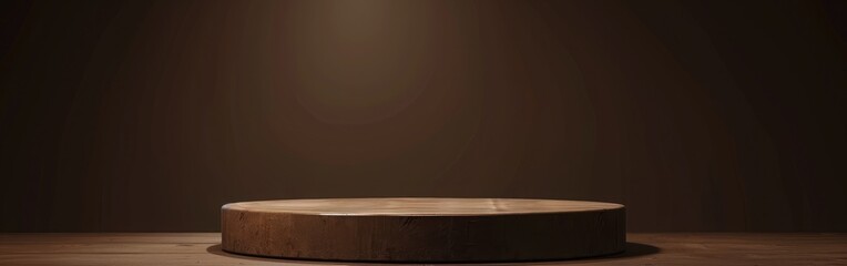 3d render of podium for product presentation. Abstract minimal scene with geometric shapes on the wall