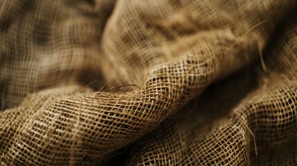 **Image Description:**  A close-up of a burlap sack.