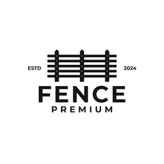 Fence Logo Design Concept Vector Illustration