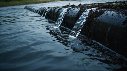water flowing from a fountain